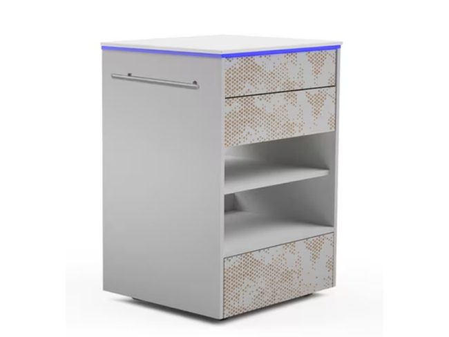 Clodagh Trolley - Canopy with Towel Rack