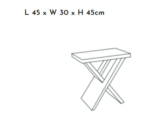 Alternative view of Manik Wooden Spa Stool