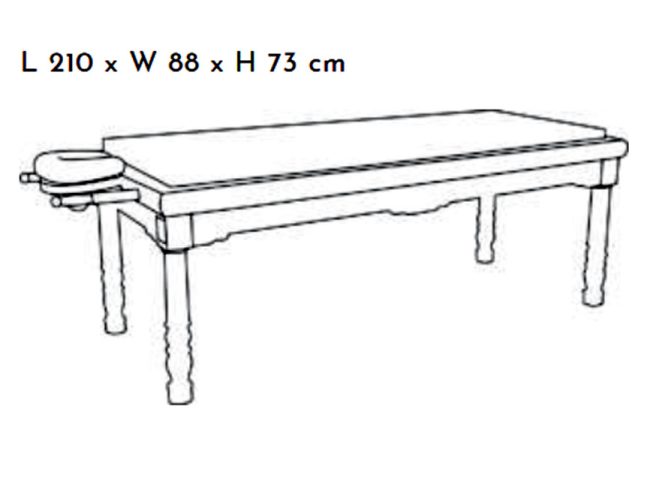 Alternative view of Dhroni Massage Table