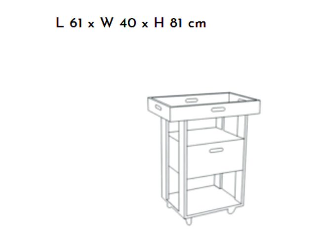 Alternative view of Kumkum Wooden Spa Trolley
