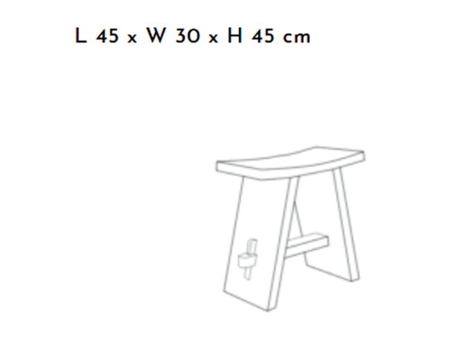 Alternative view of Dhanvin Wooden Stool