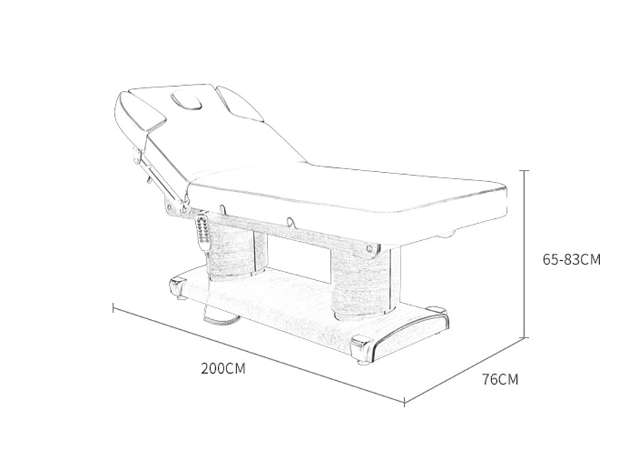 HZ-3838 Elite 4-Motor Electric Spa Treatment & Massage Table HZ-3838 Elite 4-Motor Electric Spa Treatment & Massage Table - Image 20
