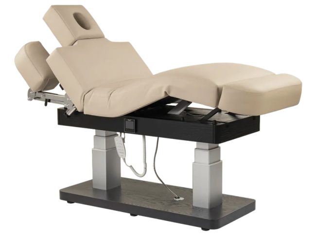 Marut Electric Spa Bed with All Parts Raised and ArmRest Lowered