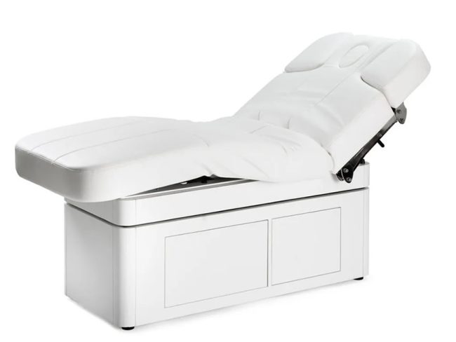 Mudra Electric Spa Massage Table White Color Base and Top