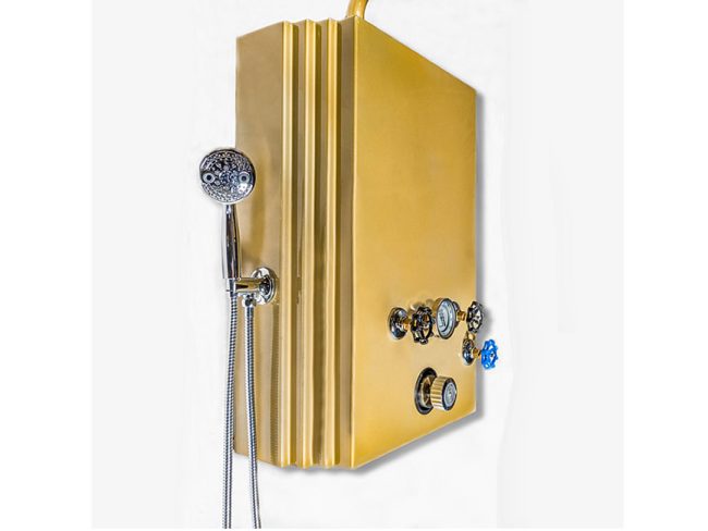 Alternative view of Water Werks Brass Monkey Vichy Shower with Cold Plunge