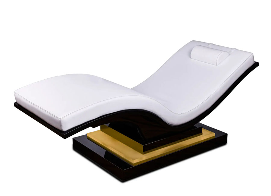 Wave Reset™ Lounger with IceBlock™ Chromatherapy Base Yellow LED