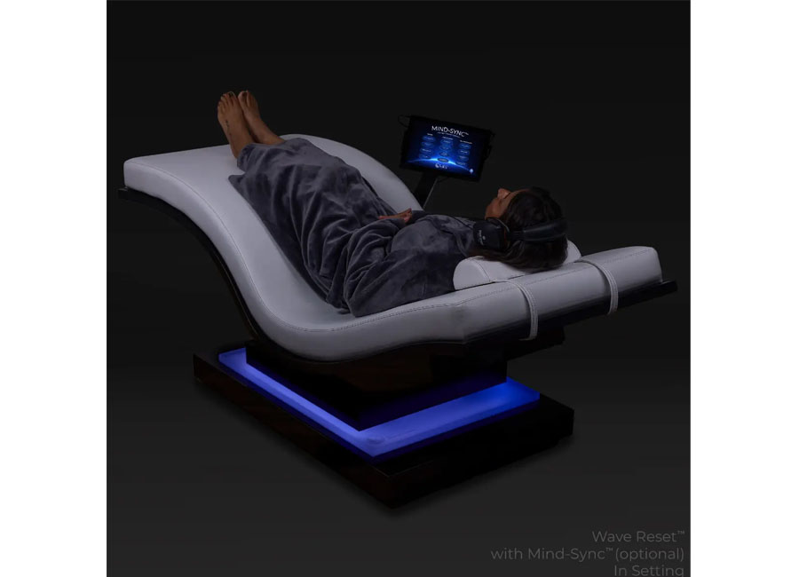 Wave Reset™ Lounger with IceBlock™ Chromatherapy Base Spa Setting