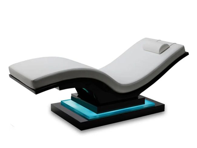 Wave Reset™ Lounger with IceBlock™ Chromatherapy Base Blue LED