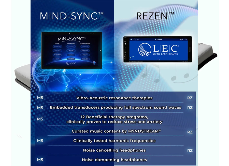 Wave Reset™ Lounger with IceBlock™ Chromatherapy Base Mind Sync